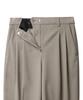 MUSINSA STANDARD WOMAN Women'S Summer Wool Bermuda Hidden Elastic Waist Half Slacks [Light Beige]