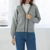 Dedra Saneet Knit Zip Cardigan Cae1001