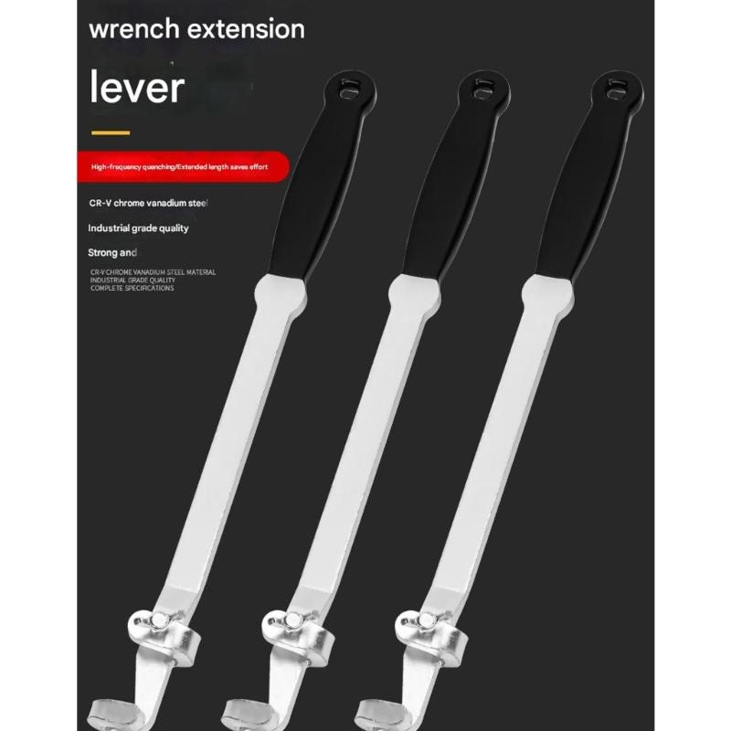 Universal Torques Wrenches Extension Tool High Leverage Alloy Steel Construction For Adjustable Wrenches Car Repair Mechanical Maintenance