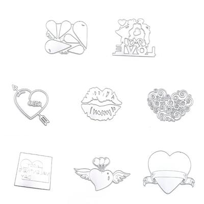 Metal Die Cuts Happy Valentine's Day Cutting Dies Cut Stencils for DIY Scrapbooking Paper Album Photo Decorations