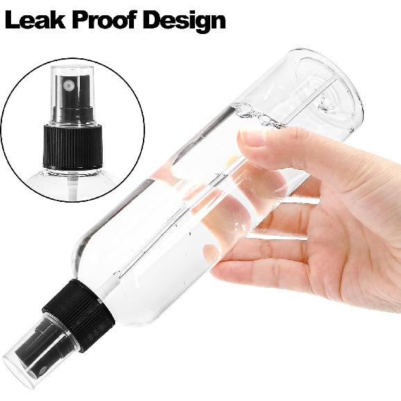 Bekith 16 Pack 8 Oz Plastic Spray Bottles, Clear Empty Fine Mist Sprayer Bottles with Pump Spray Cap for Essential Oils, Travel, Perfumes