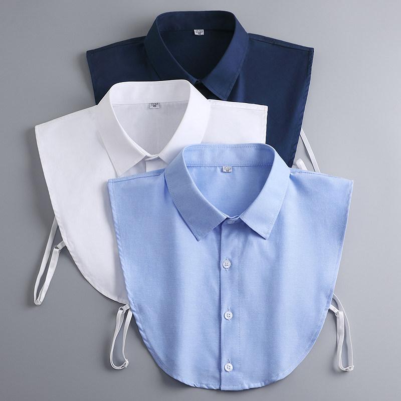 3pcs Multifunctional Professional Style Shirt with Fake Collar,Square Collar Suitable for Graduation Ceremony with Formal Cloths