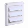 White Exhaust Vent Cover With Net Ventilation Grill Active Louver Dryer Outlet Cover  House Outside