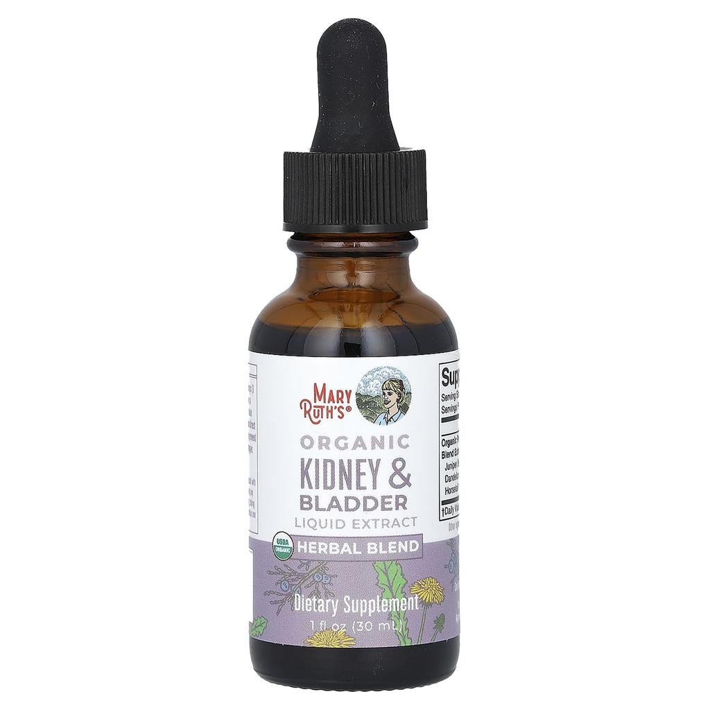 MaryRuth's Organic Kidney and Bladder Liquid Extract, Alcohol-Free, 1 Fl Oz (30 Ml)