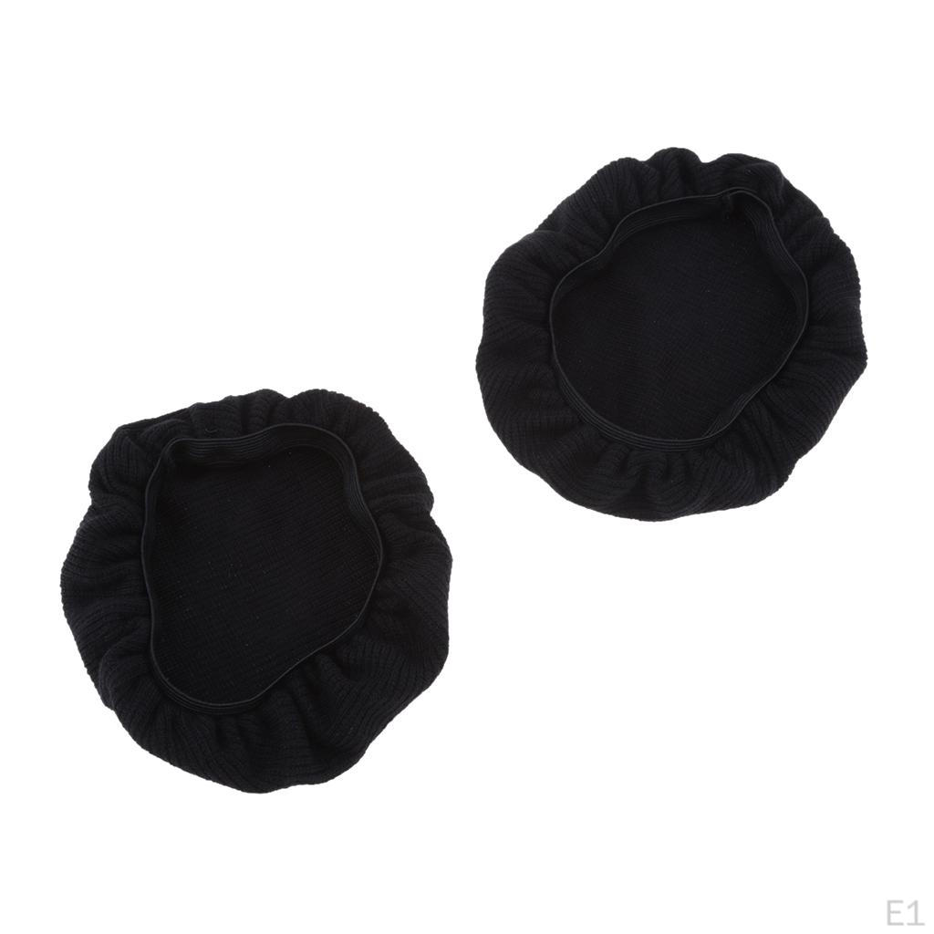 2 Peças Tecido Elástico Lavável Capas para Fones de Ouvido à Prova de Poeira