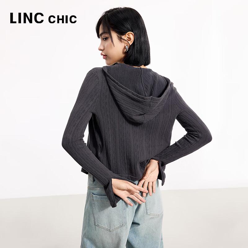 Jinyujie Women's Slim Fit Hooded Knit Cardigan S251CR198Y