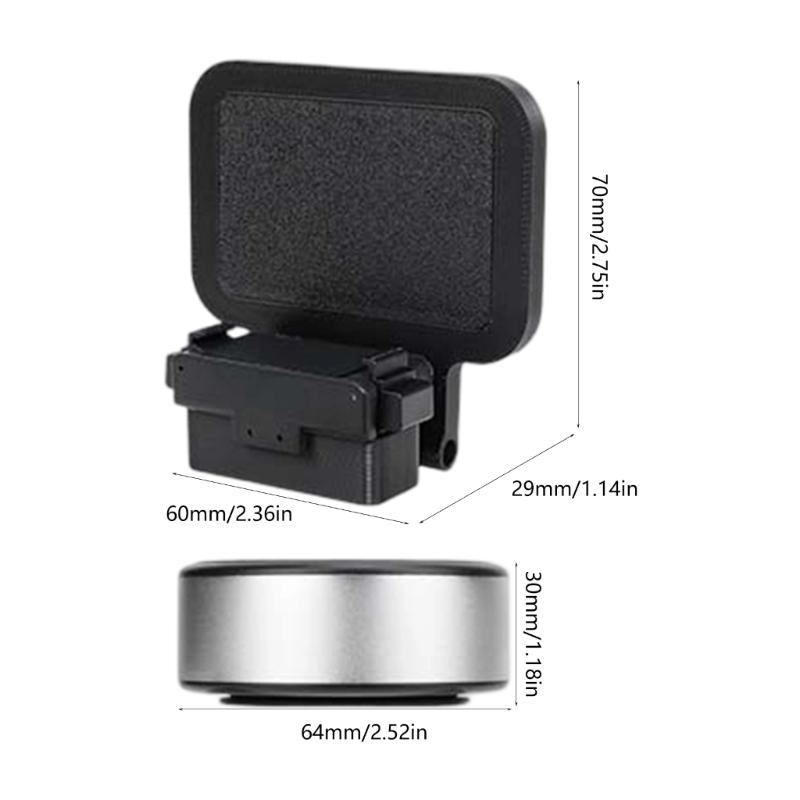 Universal Magnetic Mounting Plate With 360 Rotations And Electric Suction Cup For Stable Camera Fixation On Multiple Surfaces