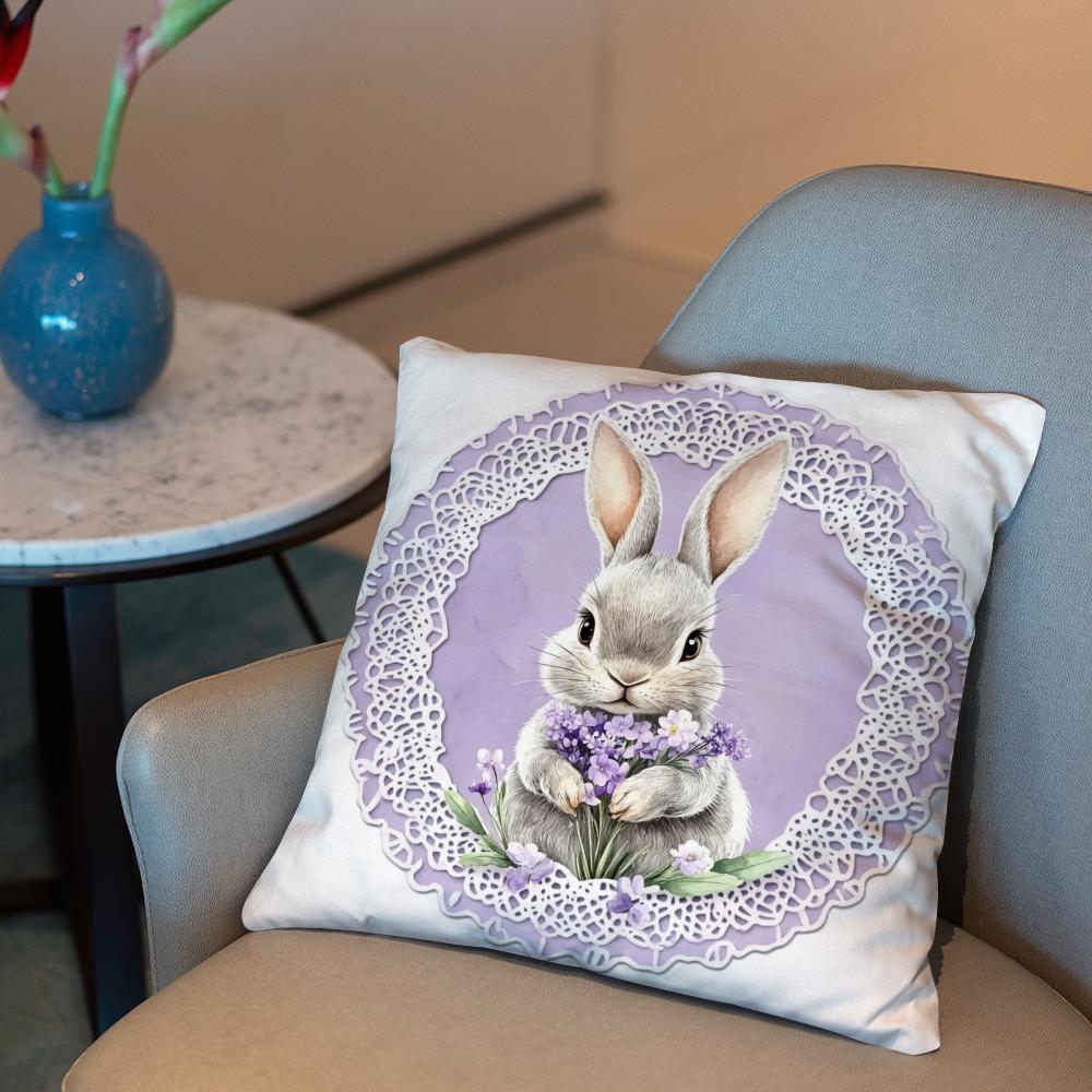 Easter Cushion Cover 2-in-1 Reversible Plush Pillow Cover | Car/Sofa/Bed | Perfect Gift
