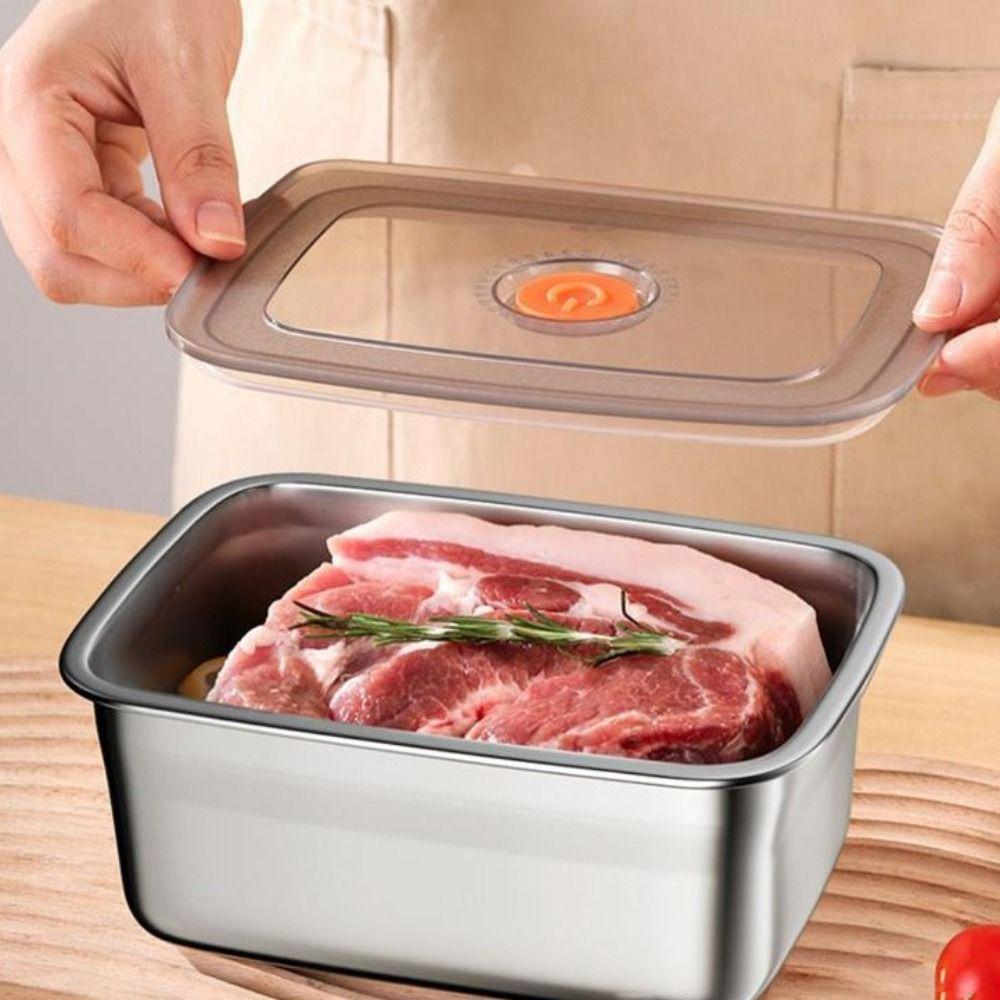 Microwaveable Lunch Box 316 Stainless Steel Food Container Multipurpose Food Storage Box  Camping