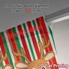 2pcs,Curtains Cute Reindeer Christmas Festive (3) Chic Light Filtering Curtains Polyester Easy Install Curtains Thermal