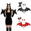 Halloween Bat Costume Accessories Bat Wing Evil Horn Headband Gloves for Halloween Party,Cosplay,Costume Ball,Carnivals