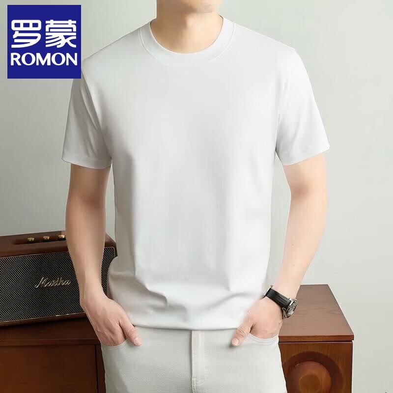 Romons Men's 100% Cotton Round Neck T-Shirt