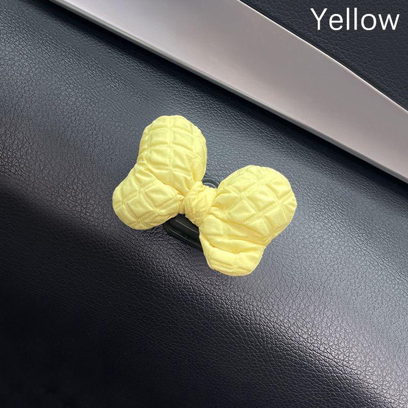 

Милый бант-клатч, украшение для дворников, переключатель поворота, украшения, кавайный бант, кукла-дворник для автомобиля, аксессуары для салона автомобиля жёлтый