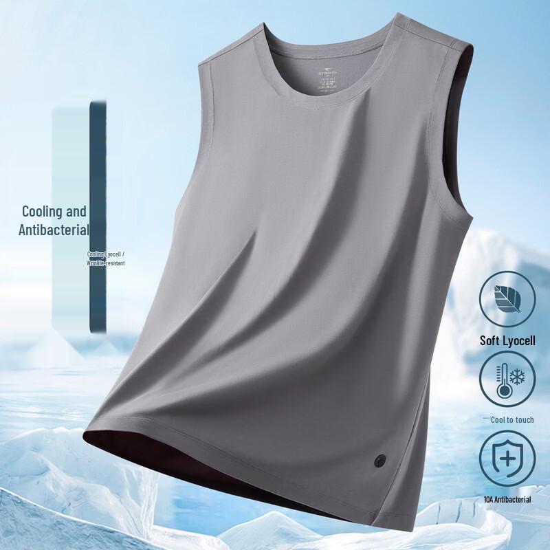 Septwolves Men s 10A Antibacterial Lyocell Cool-Feel Tank Top L