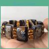 Agate Agate Square Red Dream Bracelet Brazilian Agate Buddha Word Lotus Bracelet
