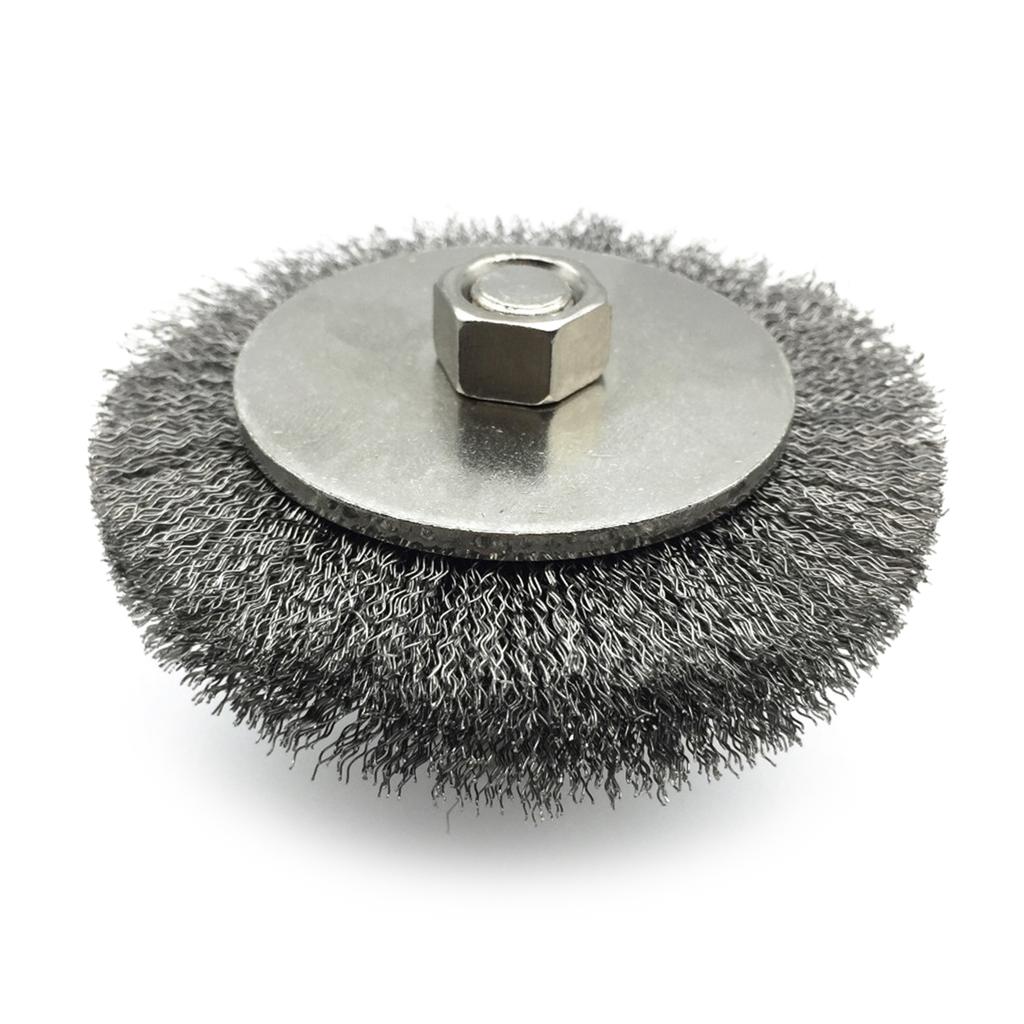Wire Brushes Wheel Stainless Steel Remove Rust Brushes Cleaning Polishing Tool Set 75mm