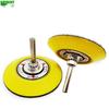 3-Inch Flocked Sandpaper Pad with Handle, 75mm Suction Cup for Electric/Pneumatic Grinder