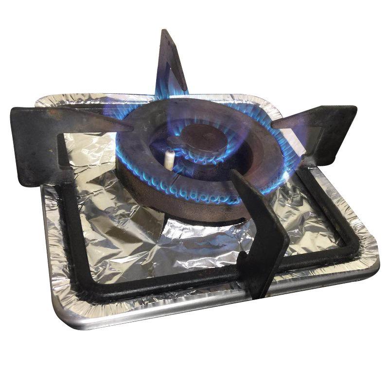 Gas Stove Oil-Proof Mat Sticker, Protective Round Foil Cover for Kitchen Stove