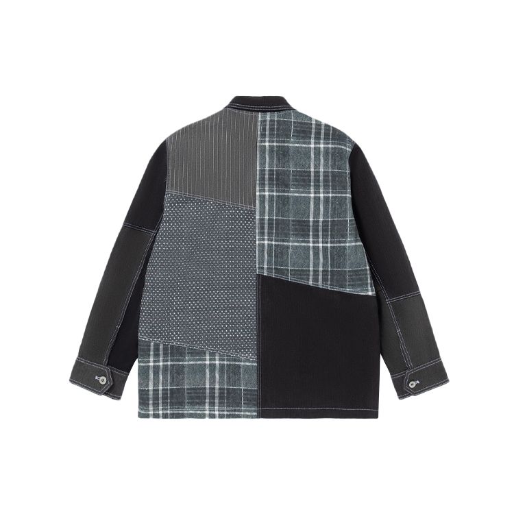 Li Ning Lockerer Schnitt Colorblock-Design Drei-in-Eins Langarmjacke Herrenjacke Schwarz AWBR009-1