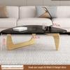 Modern Nordic Glass Coffee Table - Light Luxury Designer Tea Table for Small Living Rooms and Apartments