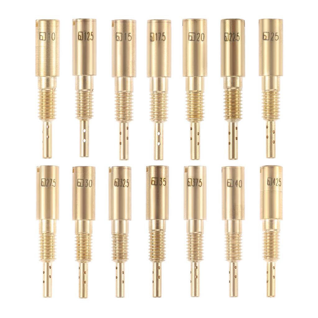 SURIEEN Pilot Jets Pilot Jet Set for Motorcycle Compatible with #10, #12.5, #15, #17.5, #20, #22.5, #25, #27.5, #30, #32.5, #35, #37.5, #40, #42.5