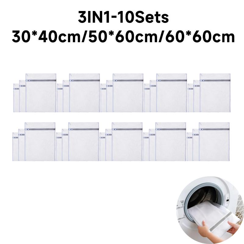 Zippered Mesh Laundry Bag Polyester Laundry Wash Bags Coarse Net Laundry Basket Laundry Bags for Washing Machines Mesh Bra Bag