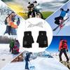 Double-Sided Heating Gloves Washable Rechargable Mittens Warm Fingerless Hands Warmer Electric Thermal Gloves for Outdoor Hiking