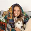 Camping blanket for camping enthusiasts, creative gifts for men or women, gifts for outdoor campers, holiday birthday gifts