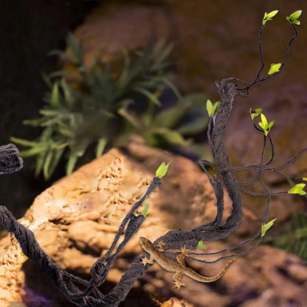 Simulation Reptile Corner Branch Flexible Jungle Climbing Branches  Snake Tank Habitat Decor