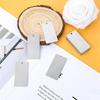 2026+ 50 Pack Stainless Steel Metal Engraving Blanks, Rectangle Blank Tags for Stamping, 1x2 Inch