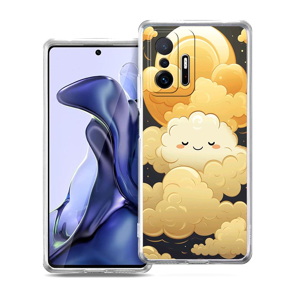 Transparent Phone Case for Xiaomi Mi 14 13 12 11 Ultra 13T 12T 11T Poco X3 NFC F3 F6 Pro Lite 5G Soft TPU Shell Cute Cloud Bags