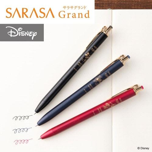 Zebra Gel Ballpoint Pen Sarasa Grand 0.5mm Vintage Color Matte Black Mickey Pattern P-JJ56-MTBK-MCY-AZ
