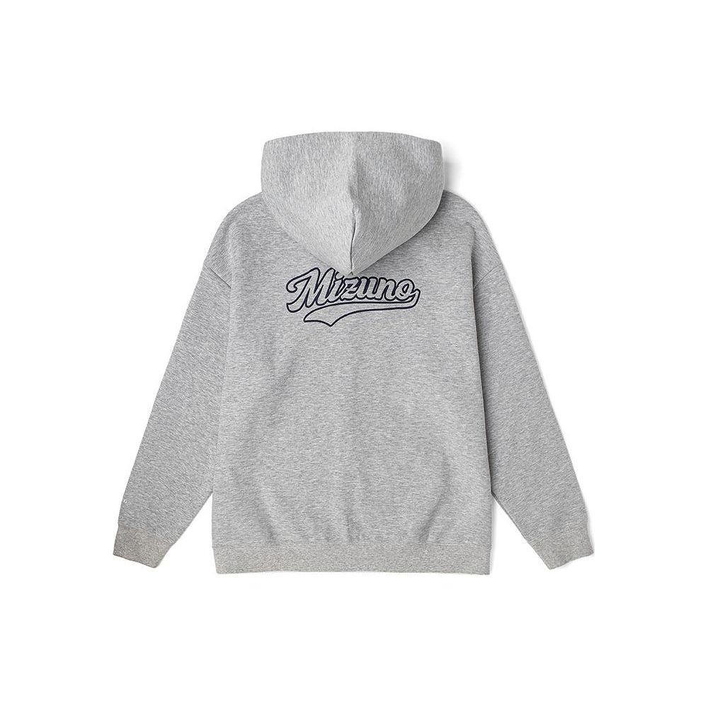 Mizuno Anime Print Hooded Zip-Up Long Sleeve Jacket Unisex jackets Medium-Gray D2CC23H3-18