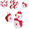 Christmas Decorations 3d Santa Claus Non-woven Tablecloth Set For Hotels And Dining Tables In Stock