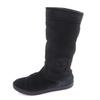 Great CHANEL boots black Mouton Women 38 G26557 Used