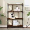 VidaXL 4-Tier Bookcase Brown Oak 76x32x123cm Engineered Wood 833939