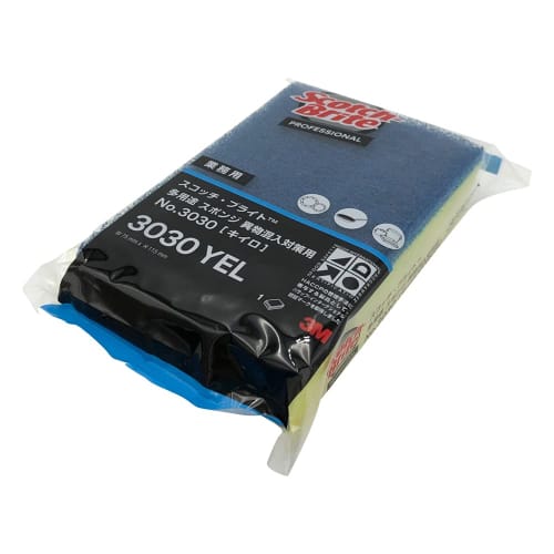 3M Scotch-Brite Multi-Purpose Sponge, Anti-Contamination, No. 3030, Yellow, 115 X 75 Mm, 7010688522