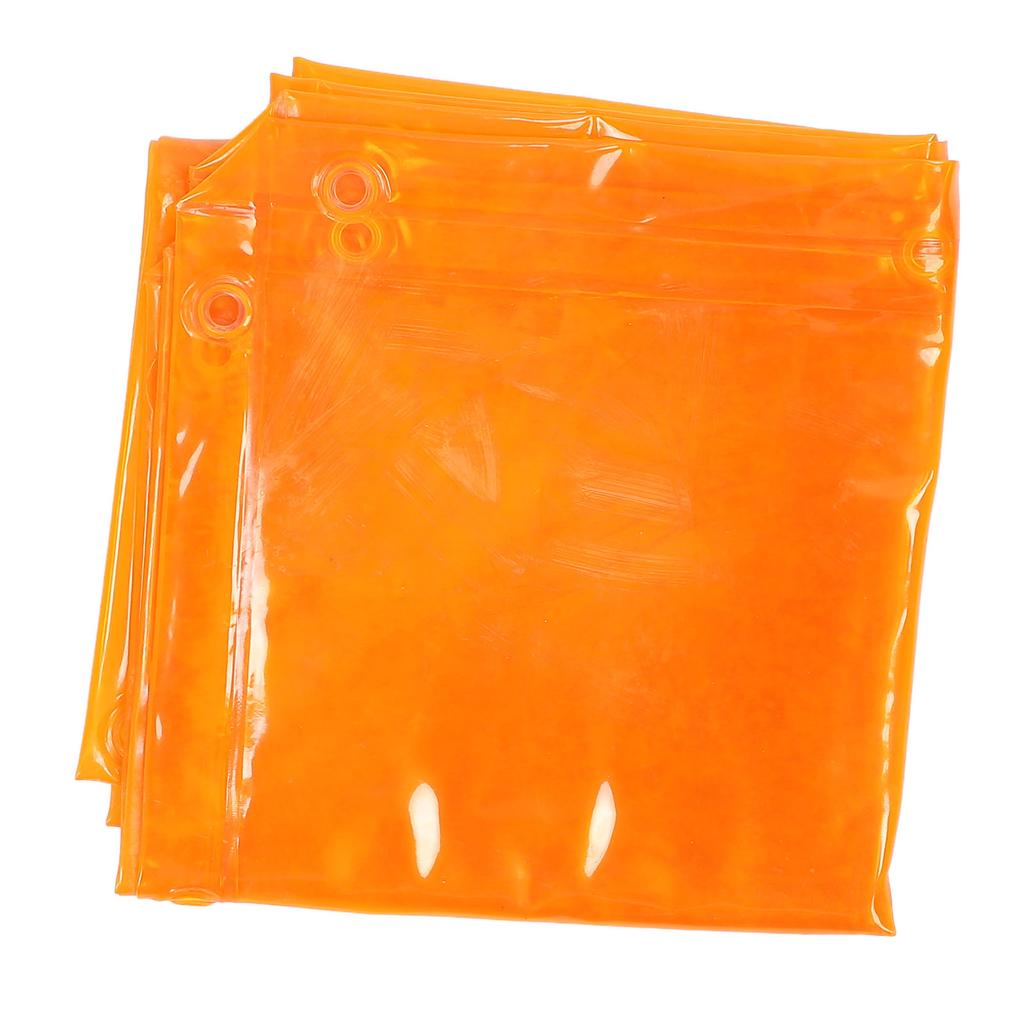 Schweißvorhang 5,7x5,7FT Schwer entflammbar 6 Stufe UV-beständig Schweißschutzvorhang Orange
