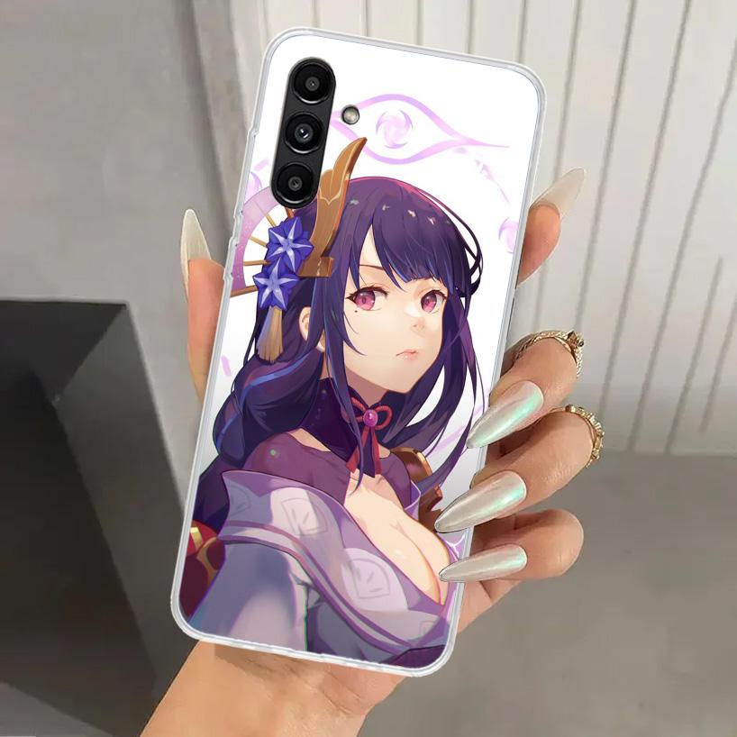 Raiden Shogun Genshin Impact Phone Case for Samsung Galaxy A17 A16 A37 A26 A36 A57 A56 A15 A25 A35 A55 A14 A24 A34 A54 A13 A23 A