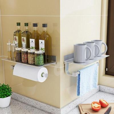 Kitchen Towel Rack with Non-stick Shelf and Stand for Kitchen and Bathroom