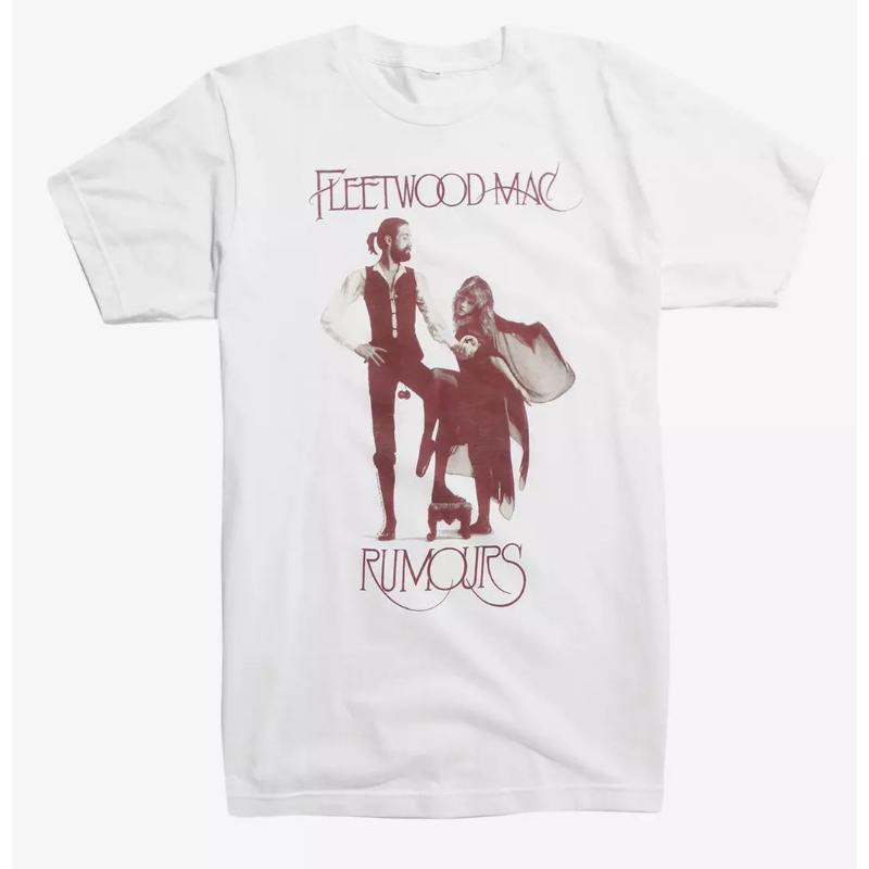 

Fleetwood Mac 100cotton Unisexs shirt 2026 Summer oversized Rumors album graphics shirts Womens Y2k Hip Hop Short Sleeve Tshirt M