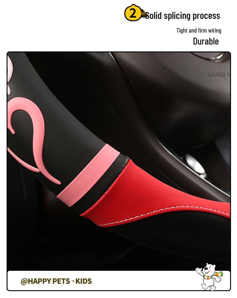 Luxury Heart Car Steering Wheel Cover - High-End Sport Design