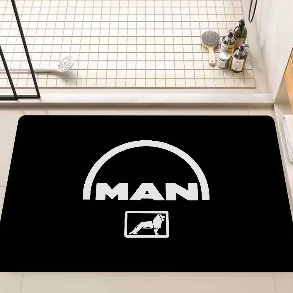 M-Man Truck Logo Door Mat Nordic Style Bedroom Living Room Doormat Home Balcony Anti-Slip Alfombra