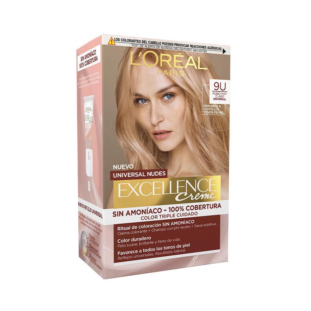 L'Oréal Paris Excellence Creme Universal Nudes Coloration - 9u Very Light Blonde -
