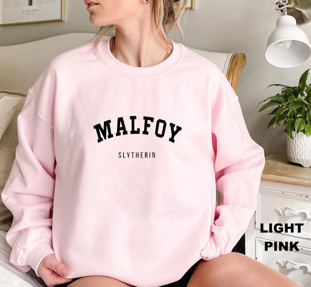Malfoy Mode Enkel Bokstavströja Dam Slim Fit Ny Stil Sportkläder Mode Kläder Rund Hals Gatustil Hoodie