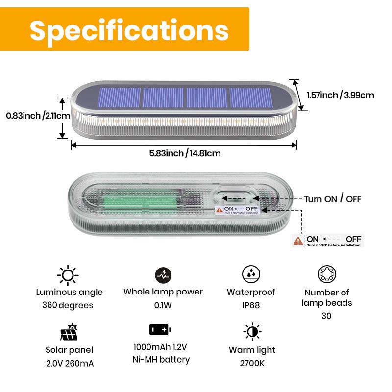 Promotion IP68 Waterproof Solar Step Lamp Blue Outdoor Path Stair Light for Garden Deck Fence Balcony for Underground Landscape