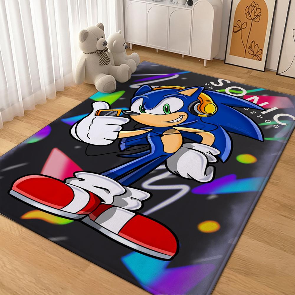 Sonic Hedgehog Carpet Non Slip Rug Plush Rug Small Rug Kitchen Floor Mat Outdoor Rug Non Shedding