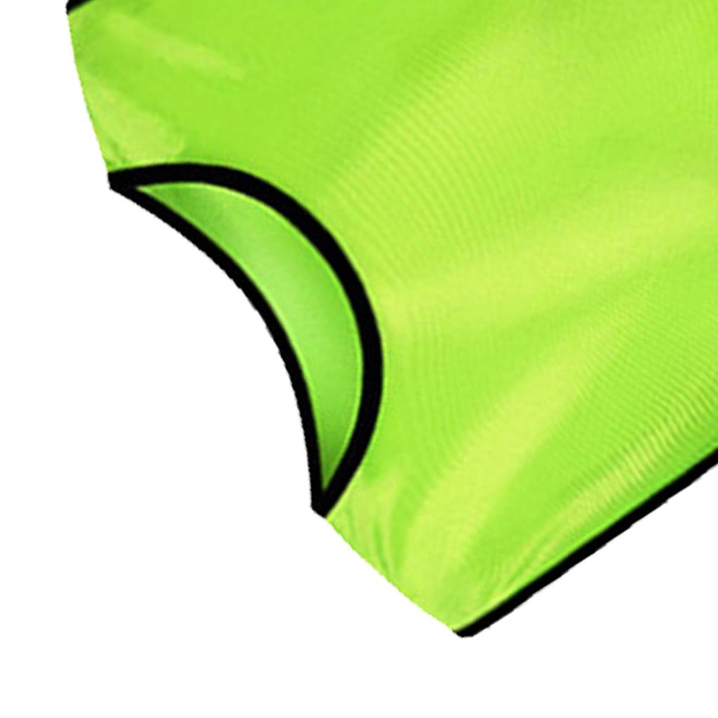 Scrimmage Training Vest Mercerized Cotton Team Training Practice Vest for Outdoor Sports Soccer Football Basketball Volleyball Fluorescent Green Kid