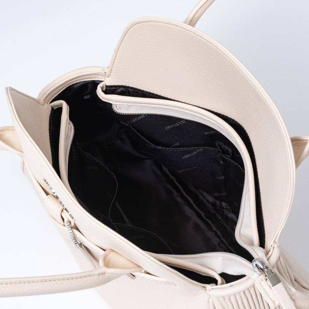 Jill Stuart Imploop Crystal Buckle Tote Bag with Feminine Belt Design in Ivory Women's (JSLH5CH1)