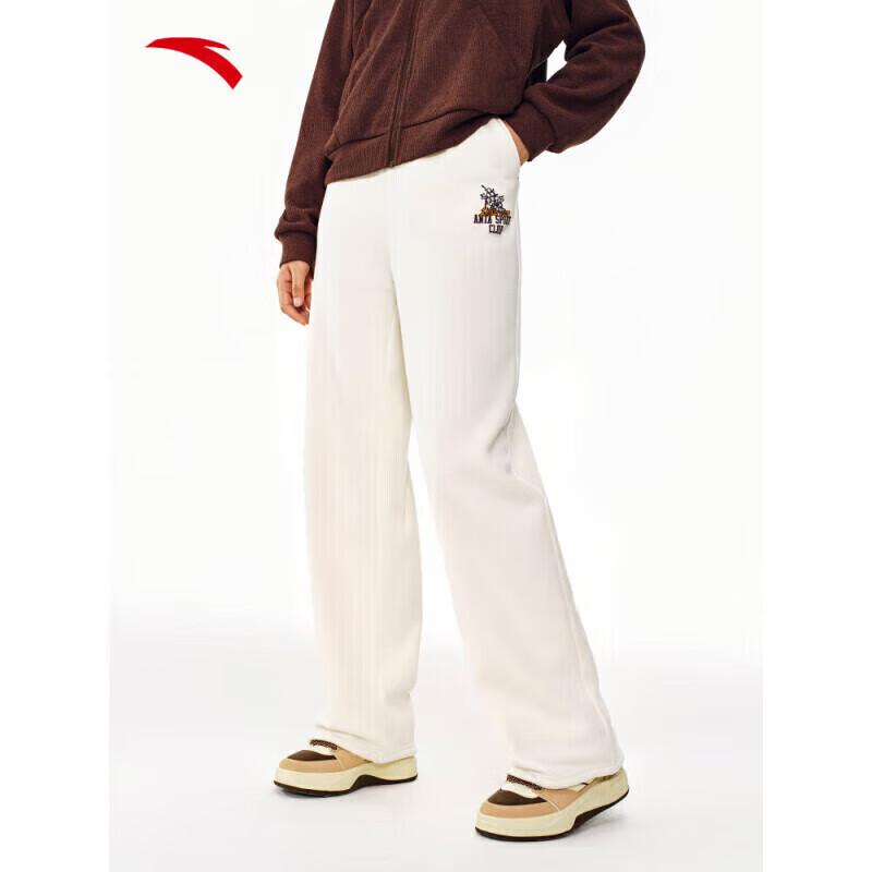 Anta Women s Fleece-Lined Straight-Leg Sweatpants XL